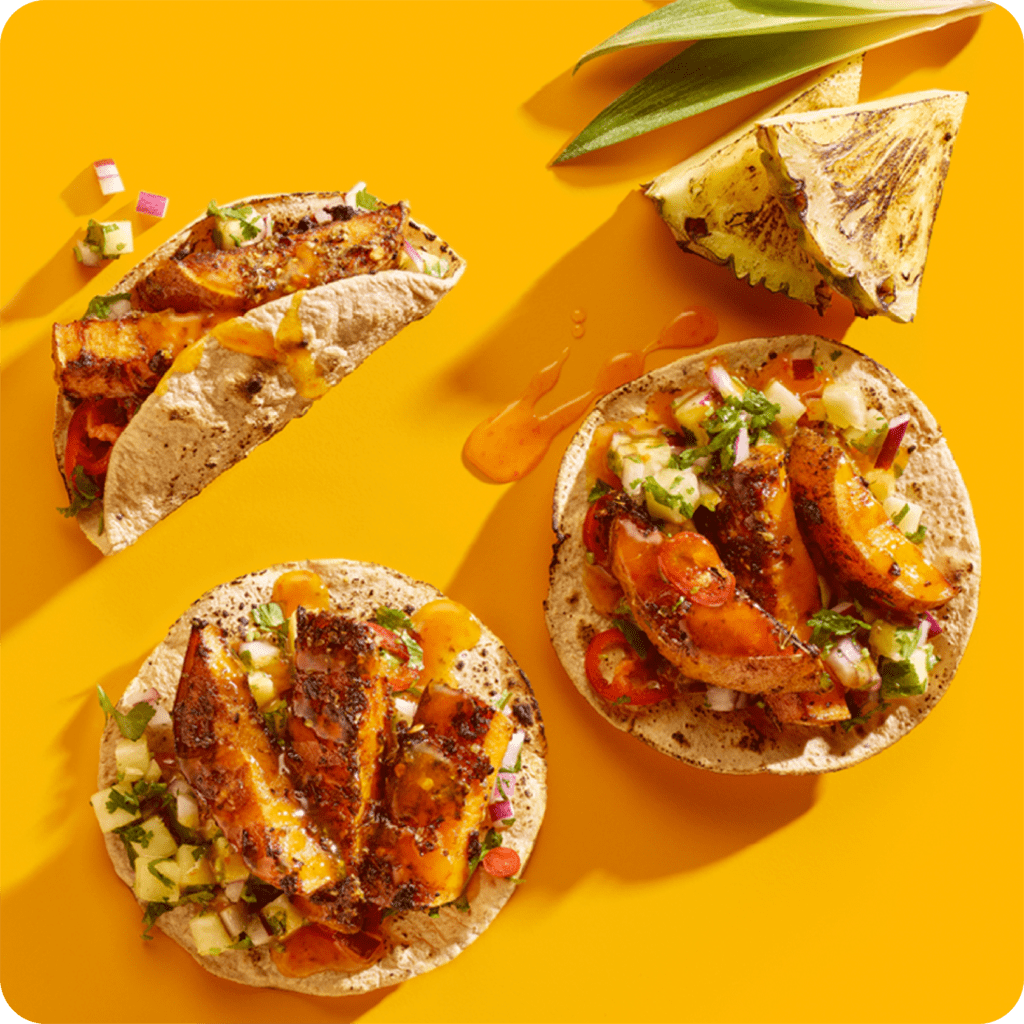 Sweet Potato Crispy Carnitas Tacos