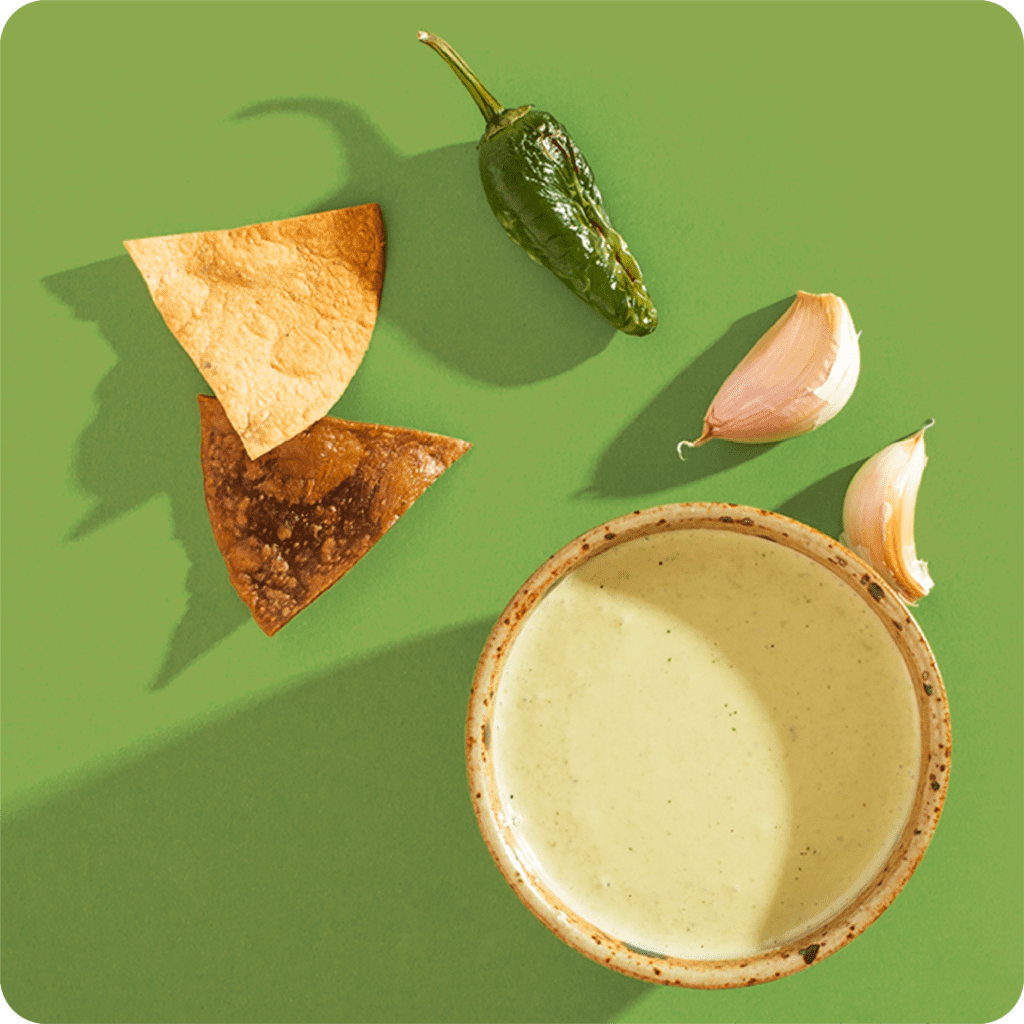 Roasted Garlic & Jalapeno Crema