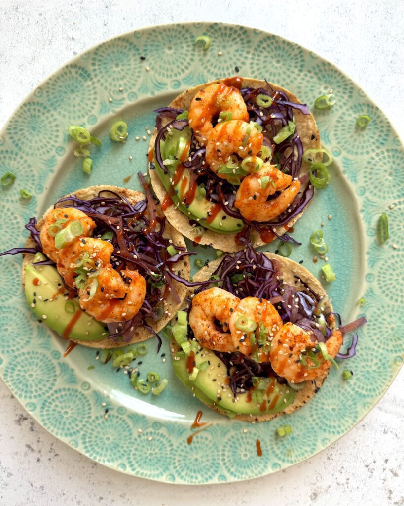 Spicy prawn tacos with Madeleines Meals